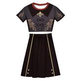 Women Genshin Impact Hutao Cosplay 2 Pieces Outfits Short Sleeves Crop Top + A Line Skirt Sets - INSWEAR